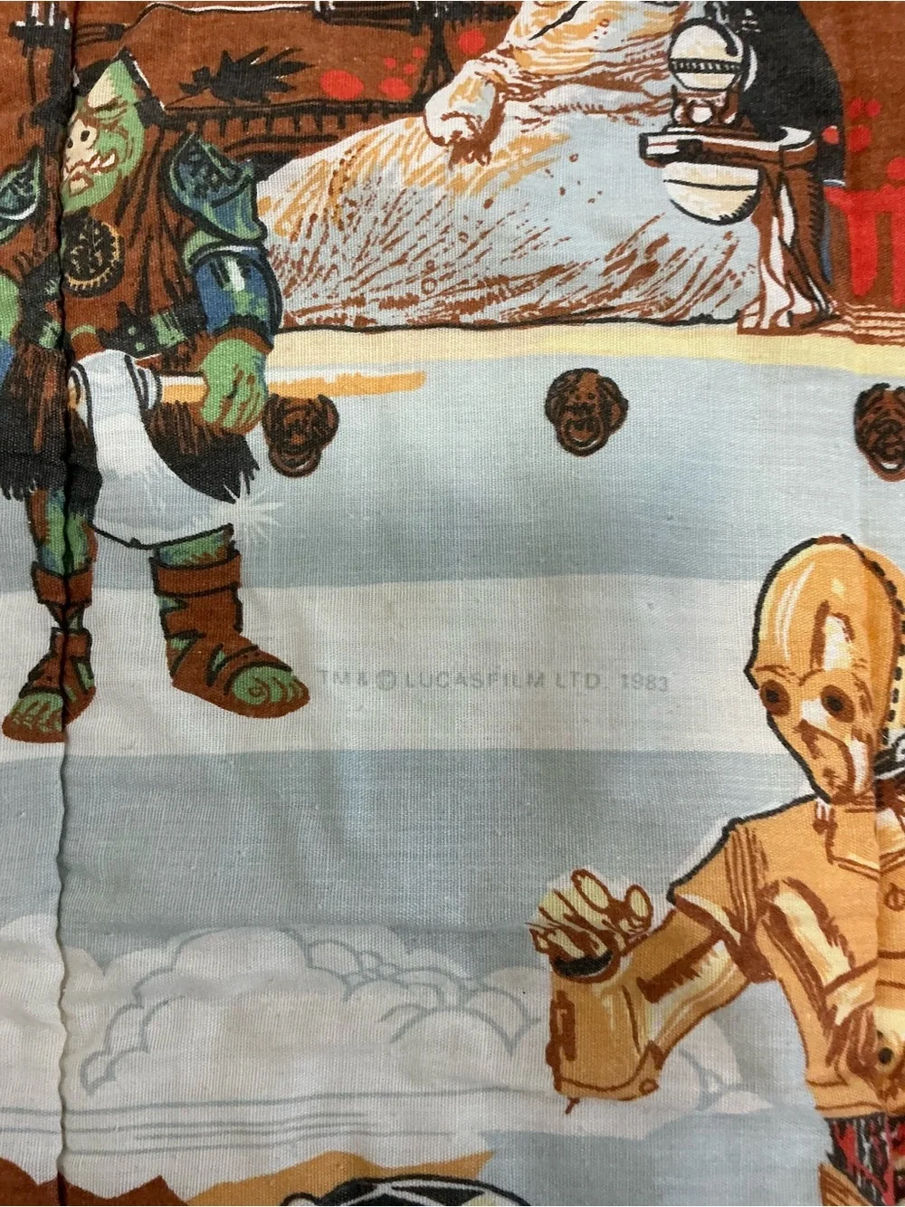 Vintage 1983 Star Wars Return of the Jedi Sleeping Bag Darth Vader Lucasfilm